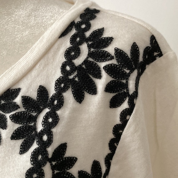 J.Crew Embroidered 3/4 Sleeve Top - Picture 6 of 10